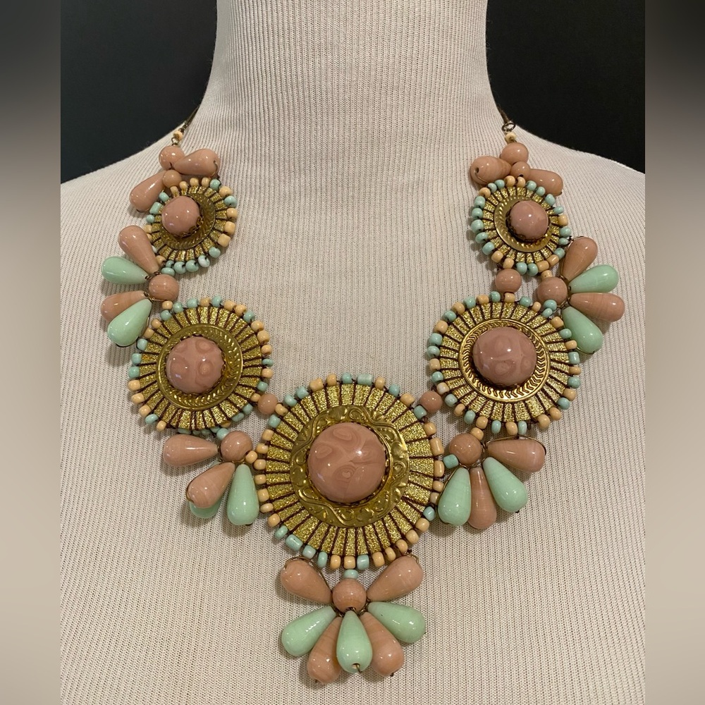 Statement Bib Necklace - Picture 2 of 8